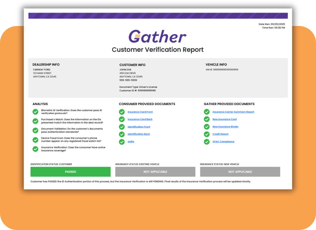 Gather Verification Report